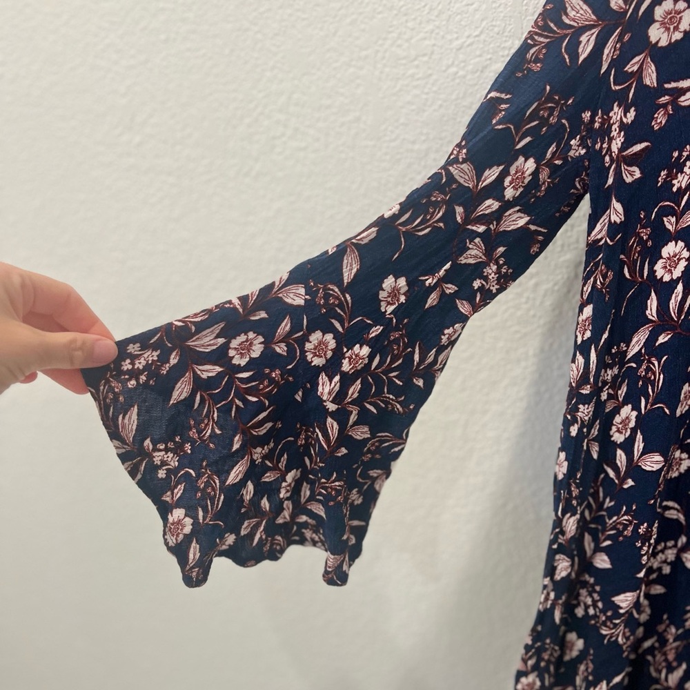 Lush Floral Navy Women's minidress - Picture 3 of 6